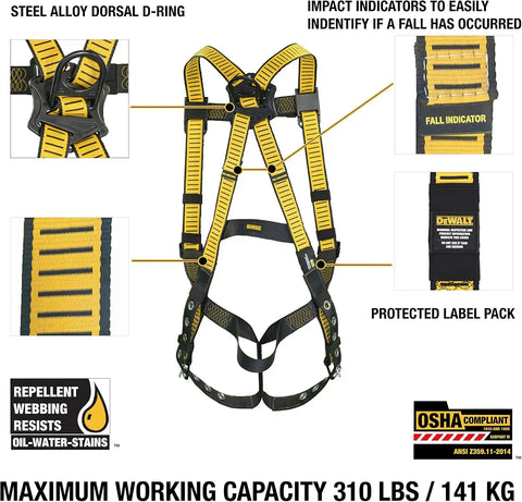 DEWALT 5-Point Fall Protection Harness