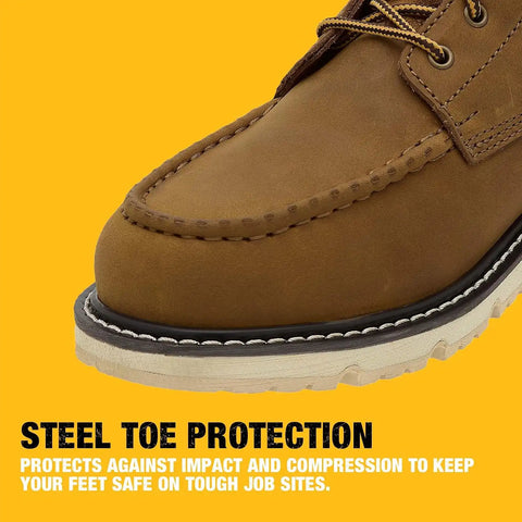 DEWALT Forge Moc Toe, FLEX Outsole, Leather, Steel Toe, Safety Work Boots For Men