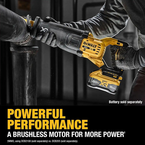 DEWALT 20V MAX* XR Brushless Cordless Reciprocating Saw (Tool Only) (DCS384B)
