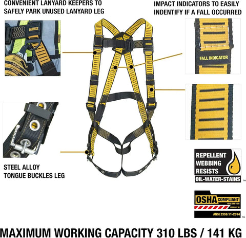 DEWALT 5-Point Fall Protection Harness