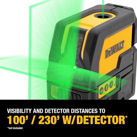 DEWALT 12V MAX Laser Level, 2 Spot and Cross Line Laser, Red (DW0822LR)