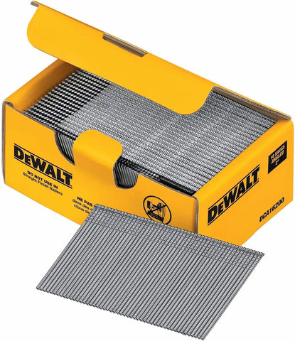 DEWALT Finish Nails, 20-Degree, 2-Inch, 16GA, 2500-Pack (DCA16200)