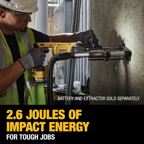 DEWALT 20V MAX SDS Plus 1 Inch Cordless Rotary Hammer with D-Handle, Bare Tool Only (DCH133B)