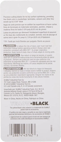 DEWALT DW3762H 4" 10TPI Laminate Down Cutting HSC T-Shank Jig Saw Blade, Pack of 5