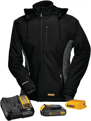 DEWALT DCHJ066C1-2XL 20V/12V MAX Women's Heated Jacket Kit, Black, XX-Large