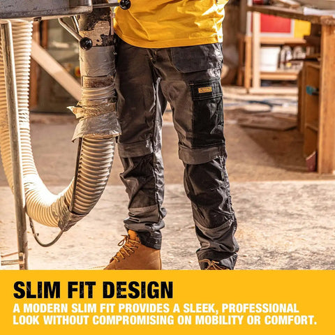 DEWALT Barstow Men's Pro-Stretch, Water Resistant, Slim Fit, Holster Pocket, Utility Work Pants