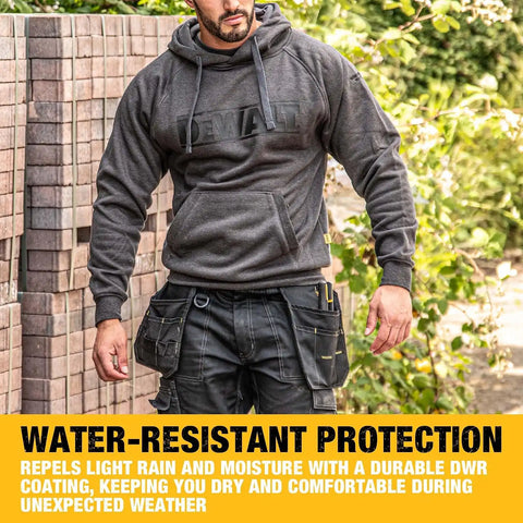 DEWALT Rexburg Men's Water Resistant, Cottonpoly, Heavy Duty, Work Hoodie