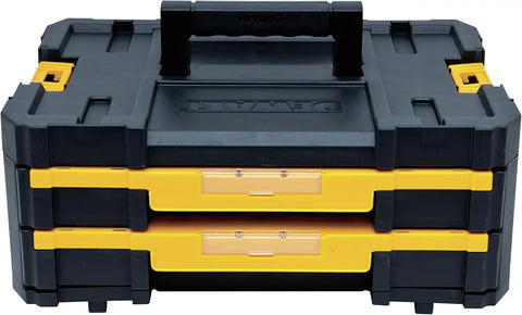 DEWALT TSTAK Tool Storage Organizer with Double Drawers, Holds Up to 16.5 lbs. (DWST17804) (Pack of 4)