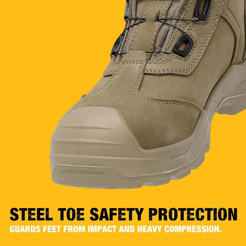 DEWALT Richardson Men's BOA Fit System, Nubuck Leather, Water Resistant, Wide Fit, Steel Toe, Safety Work Boot