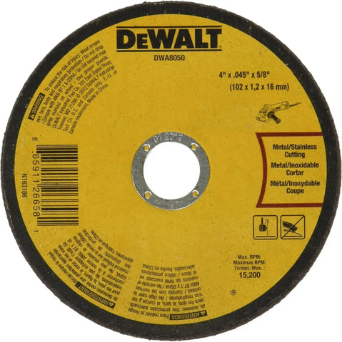 DEWALT DWA8050 4 x .045 x 5/8 T1 Cutting