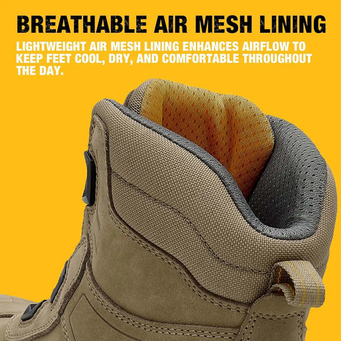 DEWALT Richardson Men's BOA Fit System, Nubuck Leather, Water Resistant, Wide Fit, Steel Toe, Safety Work Boot