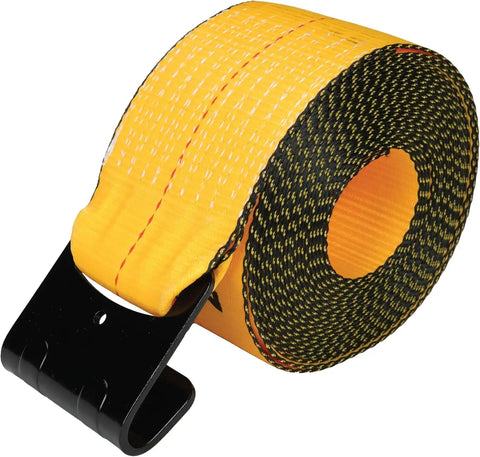 DEWALT DXBC90090 Black/Yellow 4" x 30' 16,500 Winch Strap - 5,500 lb Safe Working Load / 16,500 lb Break Strength