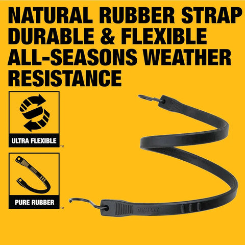 DEWALT DXBC3001031-40 Black 31" Rubber Tarp Straps, 40 Pack