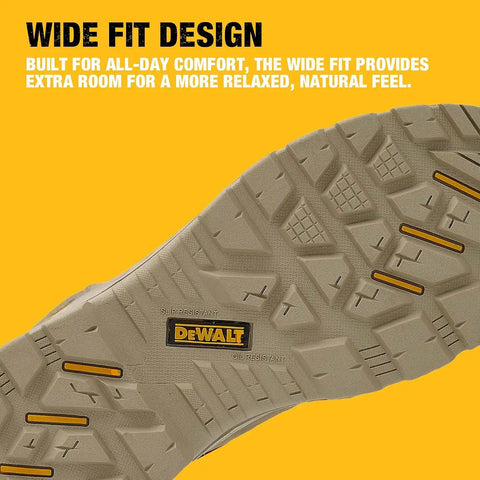 DEWALT Richardson Men's BOA Fit System, Nubuck Leather, Water Resistant, Wide Fit, Steel Toe, Safety Work Boot