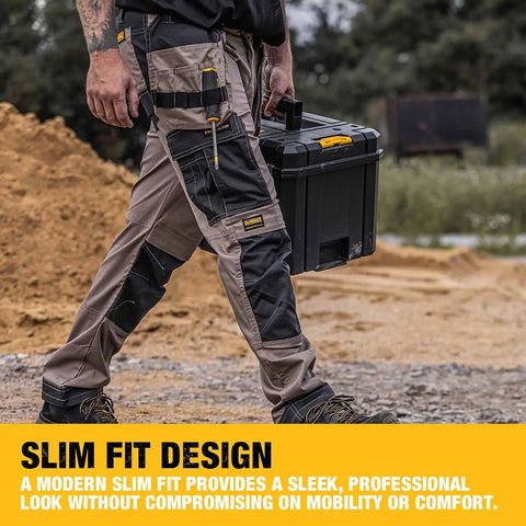 DEWALT Barstow Men's Pro-Stretch, Water Resistant, Slim Fit, Holster Pocket, Utility Work Pants