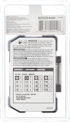 DEWALT DWAX100IR Screwdriving Tough Case Set, Extra Small, 31-Piece