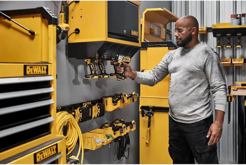 DEWALT Tool Organizer, Wall Mountable, for Power Tools, 500lb Capacity, DEWALT Workshop Storage System Compatible (DWST82824)