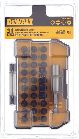 DEWALT DWAX100IR Screwdriving Tough Case Set, Extra Small, 31-Piece