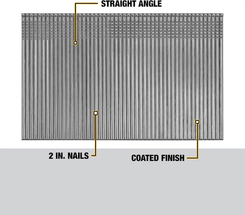 DeWalt DCS16200 2' 16 Gauge Heavy-Duty Straight Finish Nails