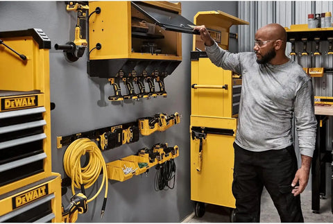 DEWALT Plastic Bins, 10lb Capacity, DEWALT Workshop Storage System Compatible (DWST82813)