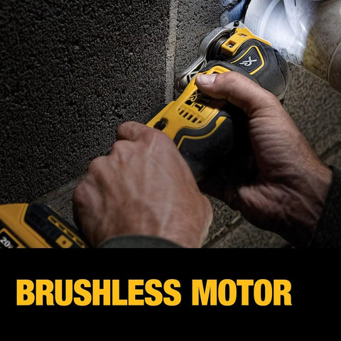 DEWALT 20V Oscillating Tool, Cordless, Wood Blades, Sandpaper, Tool Bag, Battery and Charger Included (DCS356SD1)