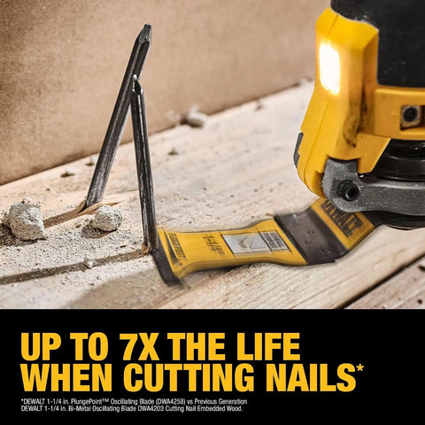 DEWALT 1 1/4' PLUNGEPOINT Oscillating Tool Blade, General Purpose Blade, 10 Pack (DWA4258B)