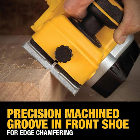 DEWALT 20V MAX Planer, 30,000 Cuts Per Minute, 2 mm Cut Depth, Brushless Motor, Bare Tool Only (DCP580B)
