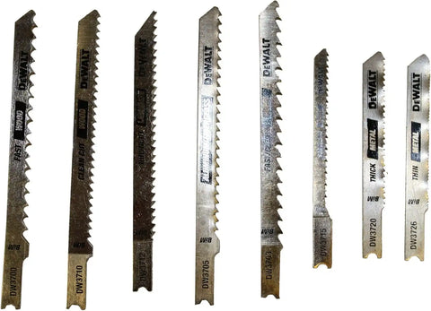 DEWALT DW3790 8 Piece U-Shank Jig Saw Blade Set