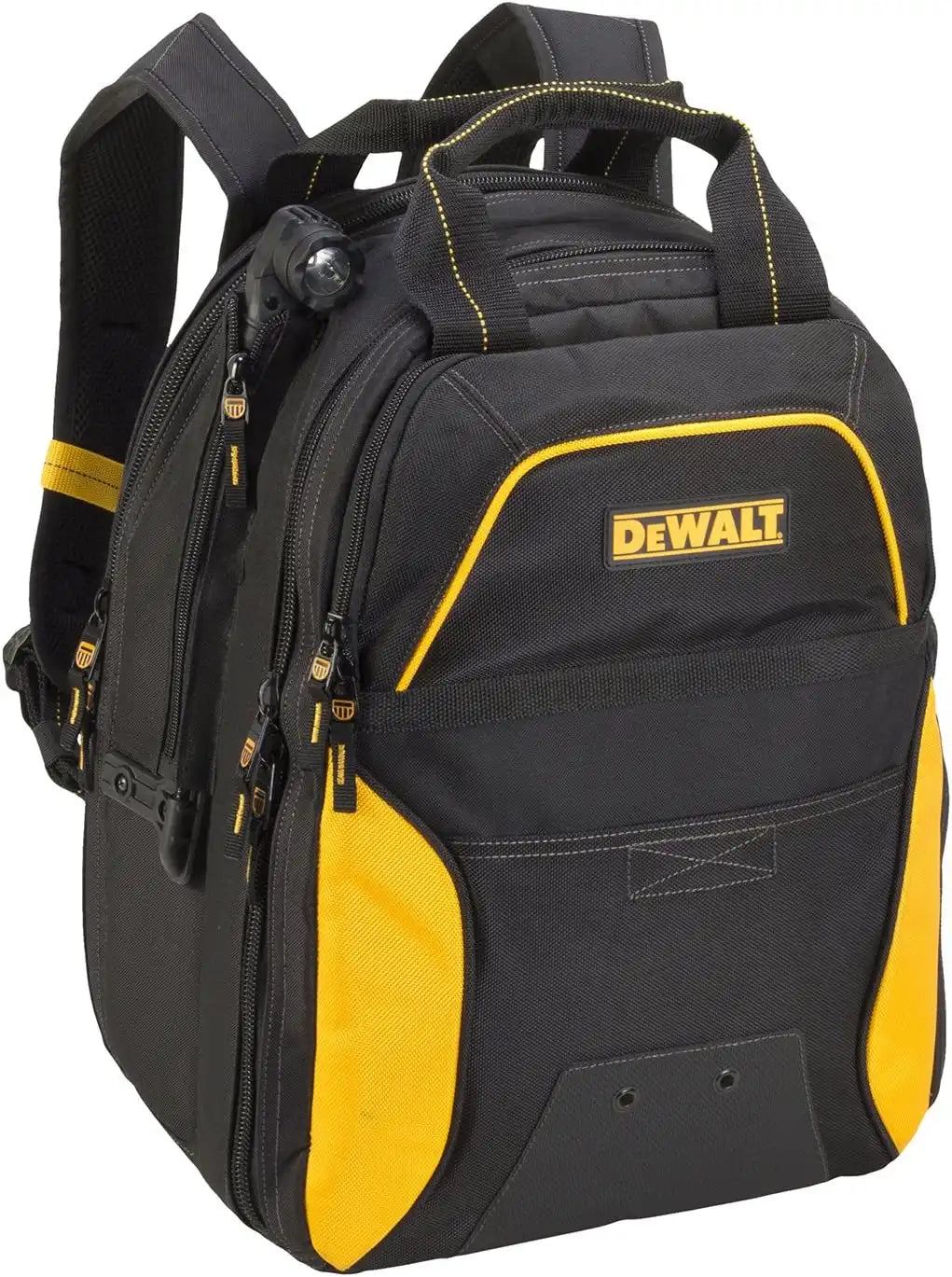 DEWALT DGCL33 33-Pocket Lighted USB Charging Tool Backpack , Yellow