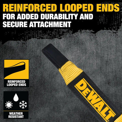 DEWALT DXBC8000-3KIT Heavy Duty Recovery Kit with 3/4" Bow Shackle and 4" x 30' Recovery Tow Strap (40,000 lb Break Strength) - Towing, Winching, Vehicle Recovery