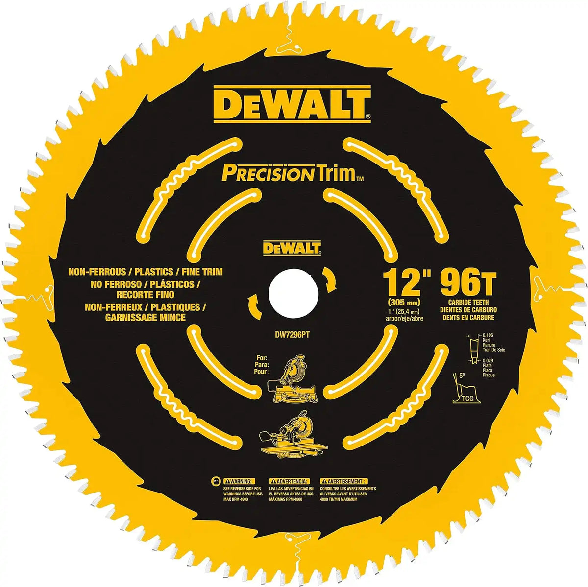 DEWALT DW7296PT Crosscutting Saw Blade