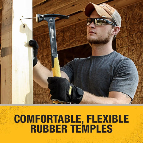 DEWALT DPG100-9D Crosscut® Safety Glasses - Black Half Frame - Indoor/Outdoor Lens - ANSI Z87.1+ - 1 Pair