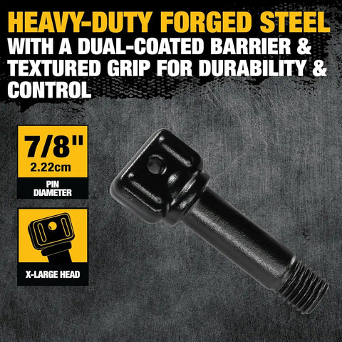 DEWALT DXBC8000-2KIT Black/Yellow 3/4" Bow Shackle with 7/8" Pin (10,400 lb Work Strength) - Towing, Winching, Vehicle Recovery, 2 Pack