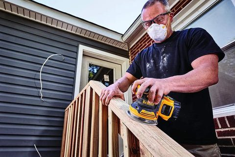 DEWALT 20V MAX Orbital Sander, Tool Only with 20V MAX Battery Pack with Charger, 3-Ah (DCW210B & DCB230C)
