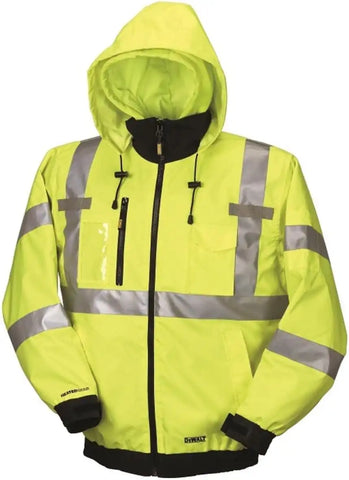 DEWALT DCHJ070B-L 20V/12V MAX Bare High-Vis Heated Jacket, High-Vis, Large