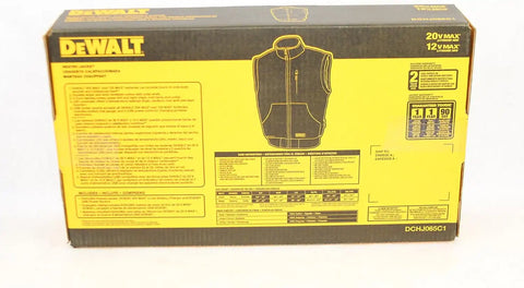 DEWALT DCHJ065C1-M 20V/12V MAX Heated Vest Kit, Black, Medium