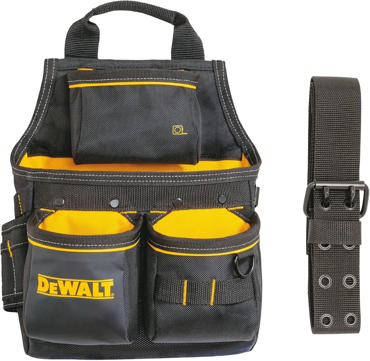 DEWALT Tool Pouch with Belt, 13 Pocket Professional Small Tool Belt Pouch (DWST540201) (Pack of 6)