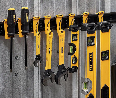 DEWALT Tool Organizer for Hand Tools, 8 Pieces, for Wrenches, Levels and Screwdrivers, DEWALT Workshop Storage System Compatible (DWST82816)