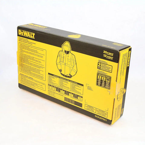 DEWALT DCHJ070C1-XL 20V/12V MAX High-Vis Heated Jacket Kit, High-Vis, X-Large