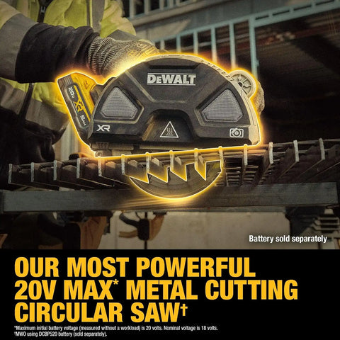DEWALT 20V MAX XR 7-1/4 in. Metal Cutting Circular Saw (Tool Only) (DCS383B)
