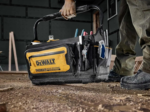 DEWALT Tool Tote, Open Top Tool Bag, 20" x 10" (DWST560106)