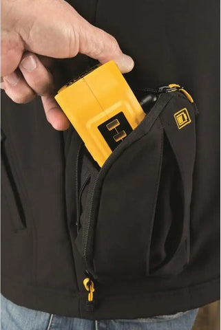 DEWALT DCHJ061C1-L 20V/12V MAX Black Hooded Heated Jacket Kit, Large