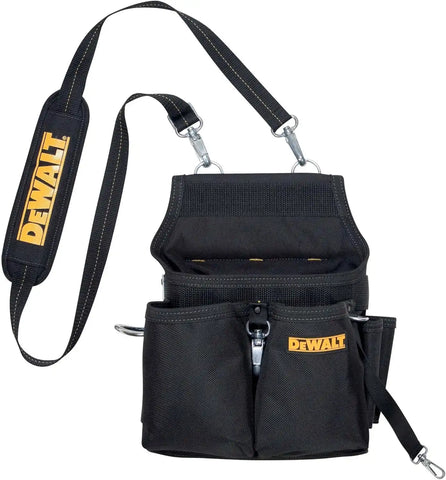 DEWALT DG5680 Professional Electrician's Tool Pouch, 14 Pocket, Black, yellow