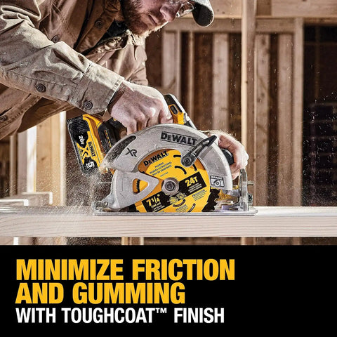 DEWALT Circular Saw Blade, 7 1/4 Inch, 24 Tooth, Wood Cutting (DWA171424B10), 10 Count (Pack of 1)