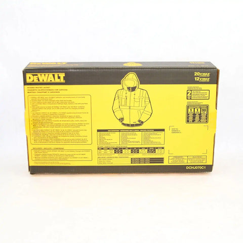 DEWALT DCHJ070C1-XL 20V/12V MAX High-Vis Heated Jacket Kit, High-Vis, X-Large