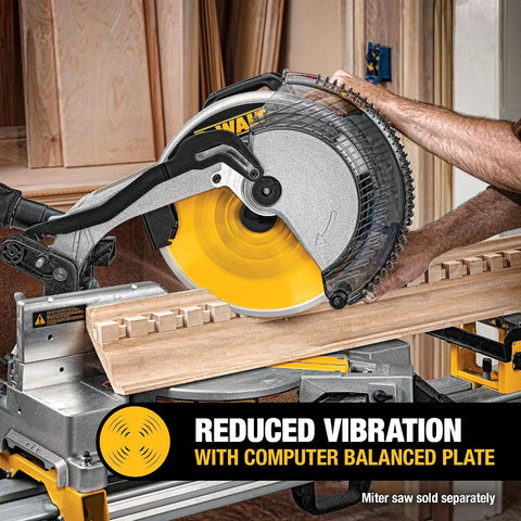 DEWALT 12-Inch Miter Saw Blade, Crosscutting, Tungsten Carbide, 80-Tooth and 32-Tooth, 2-Pack (DW3128P5, DW3123), yellow