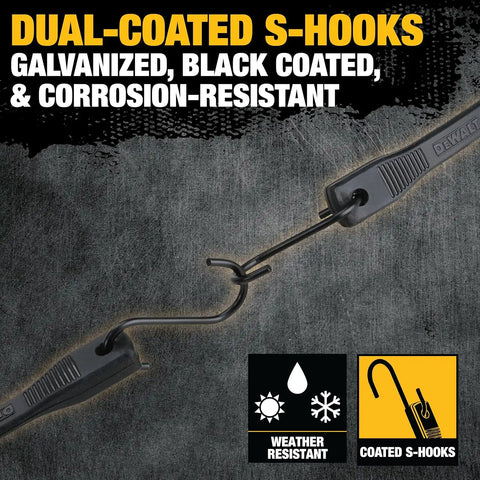 DEWALT DXBC3001021-40 Black 21" Rubber Tarp Straps, 40 Pack