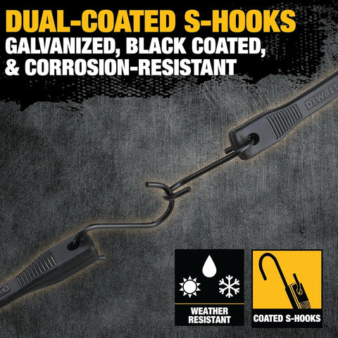 DEWALT DXBC3001041-40 Black 41" Rubber Tarp Straps, 40 Pack